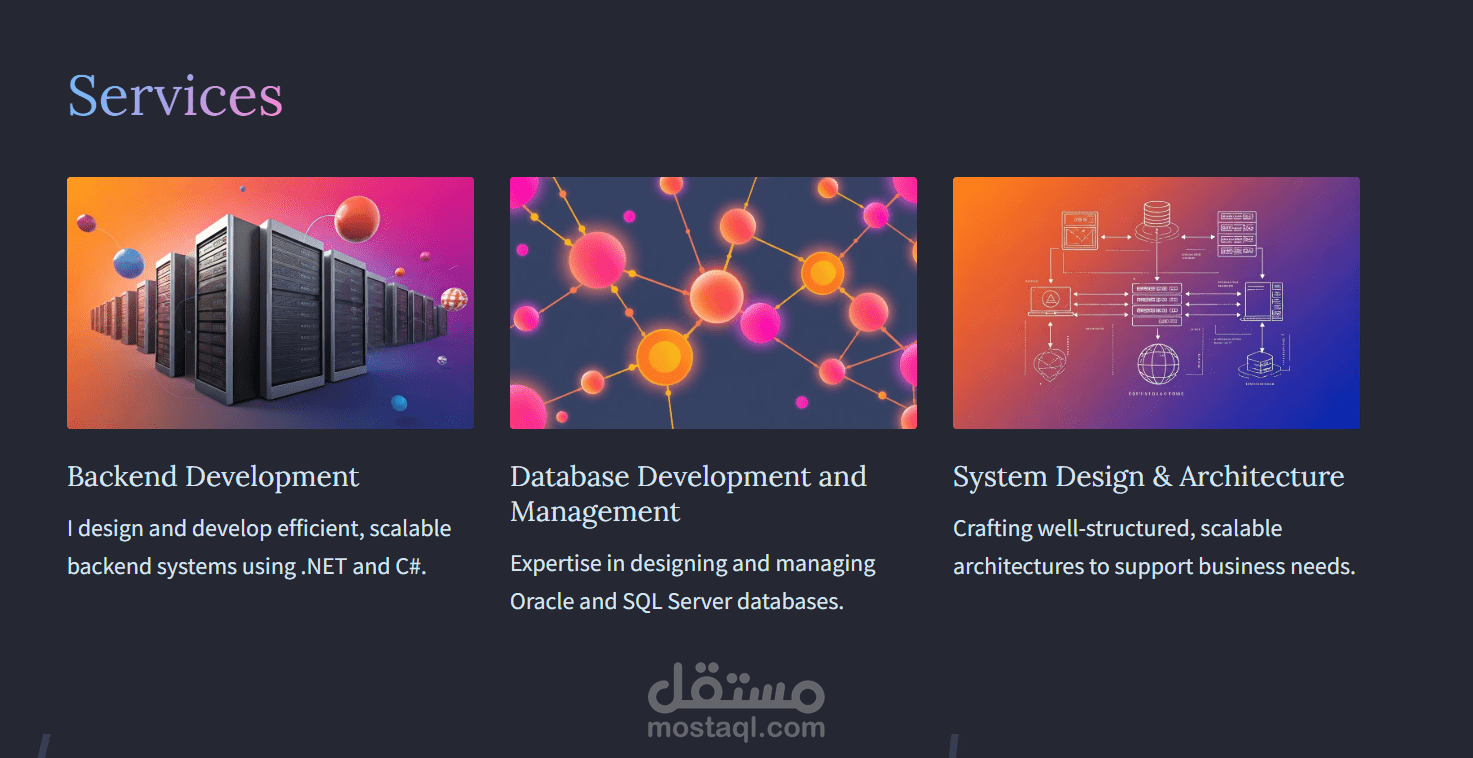 create portfolio web page