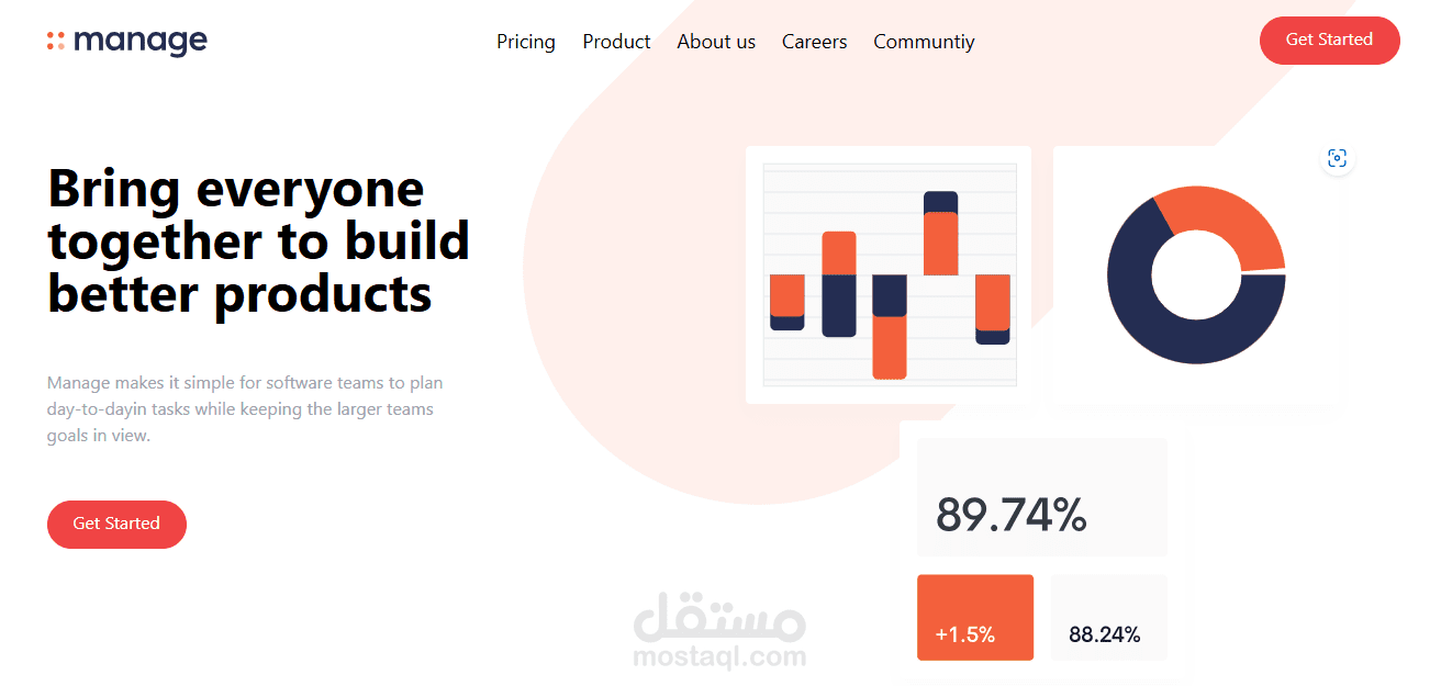 انشاء موقع الكتروني لتنظيم العمل - manage-Work