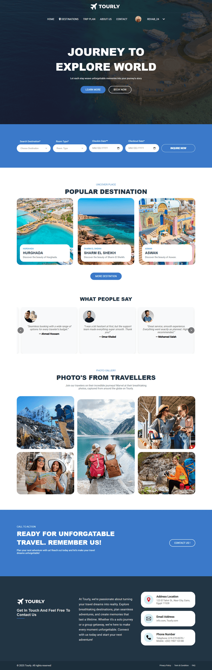 Travel Booking Platform – Full Stack
