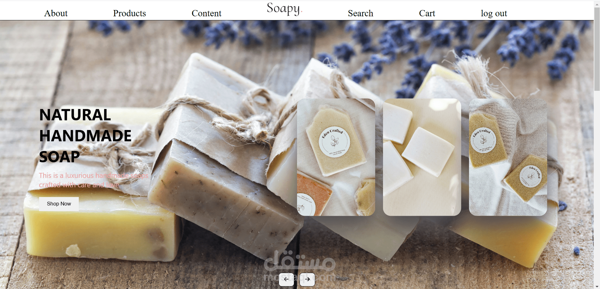 Soapy E-commerce Website