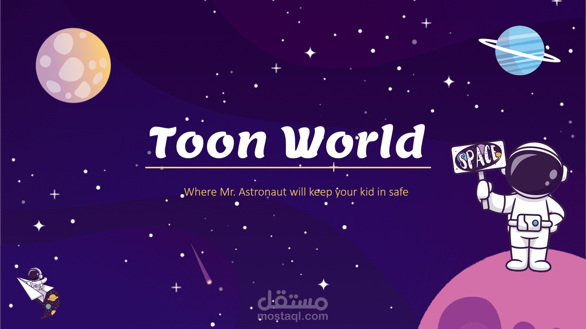 Toon World PowerPoint Presentation Pitch