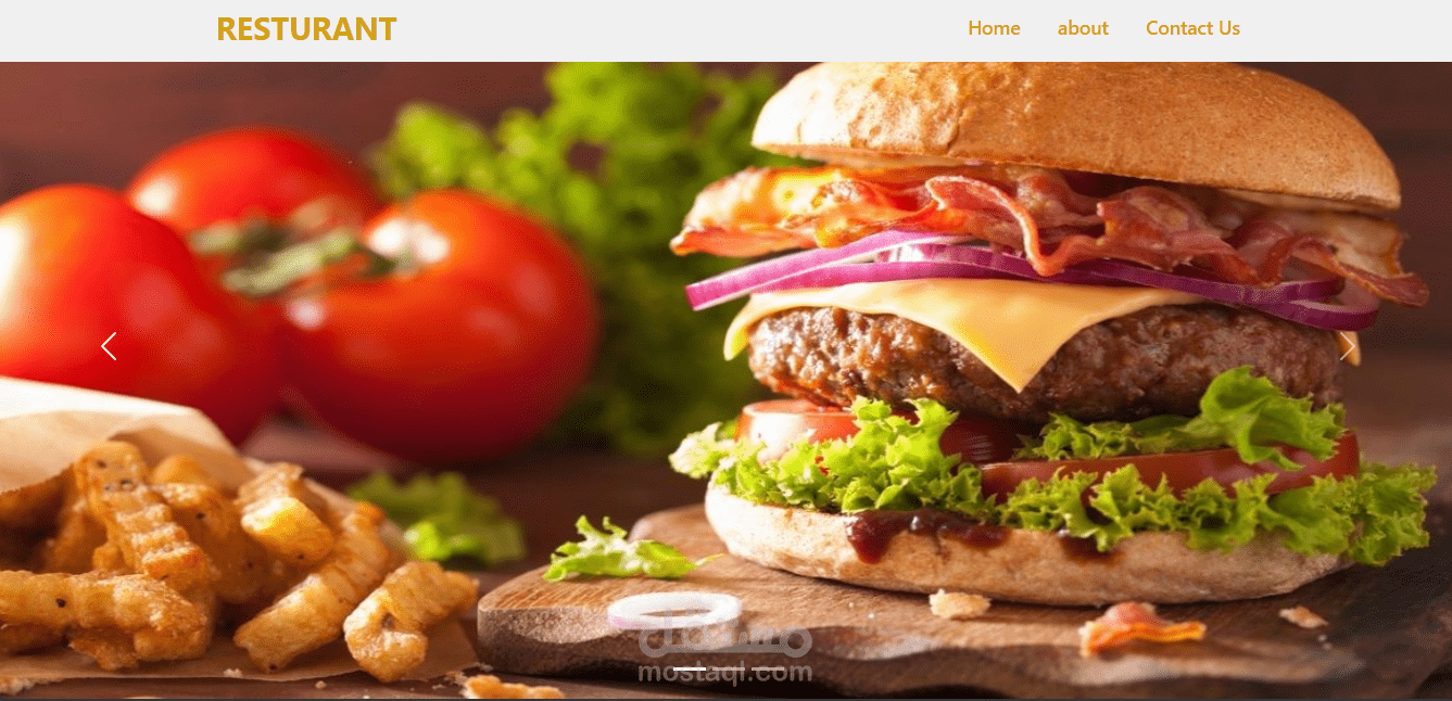 Restaurant home page