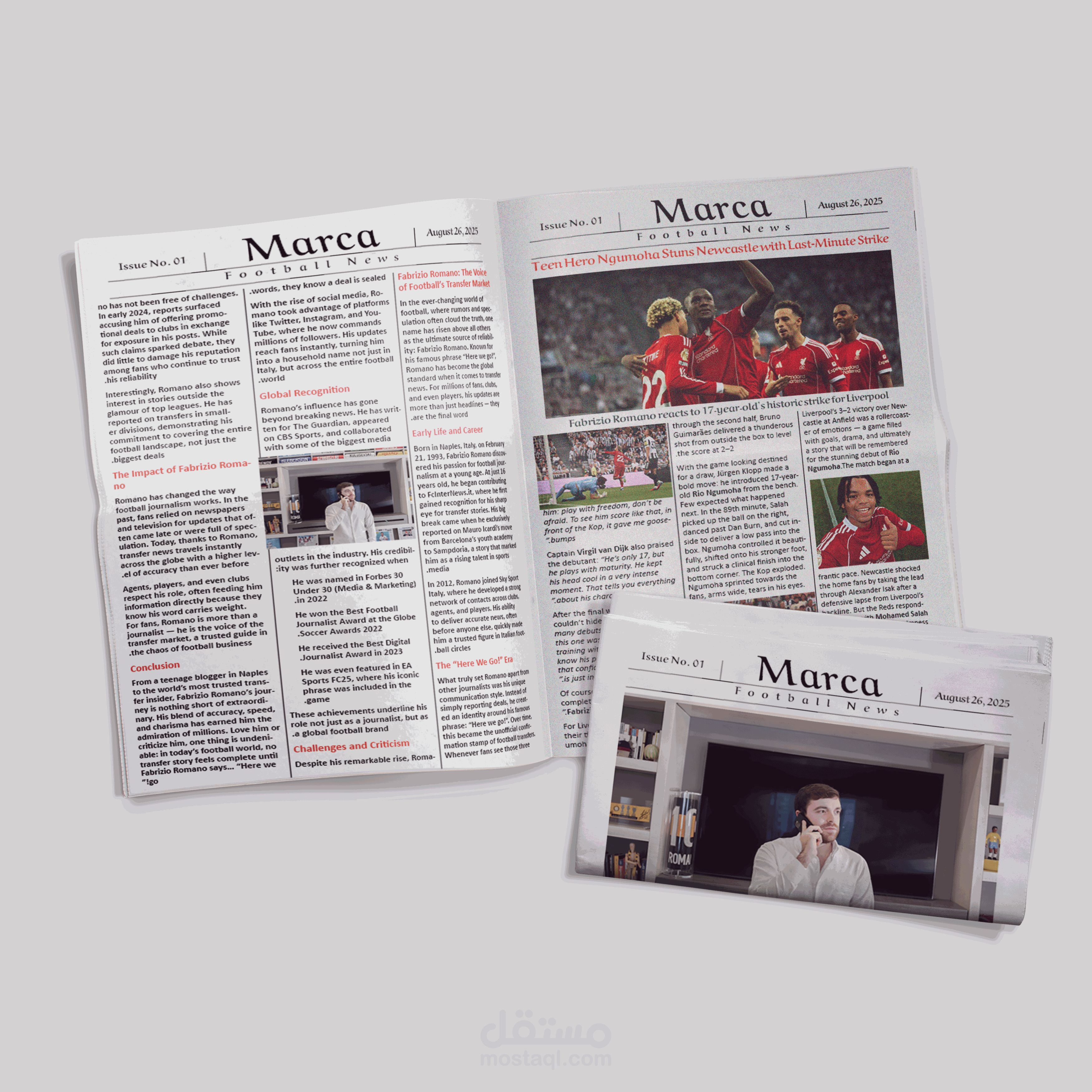 Professional Editorial Layout – Newspaper Front Page & Inner Design