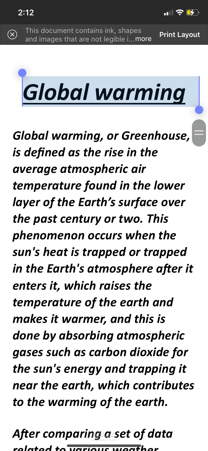 Global warming