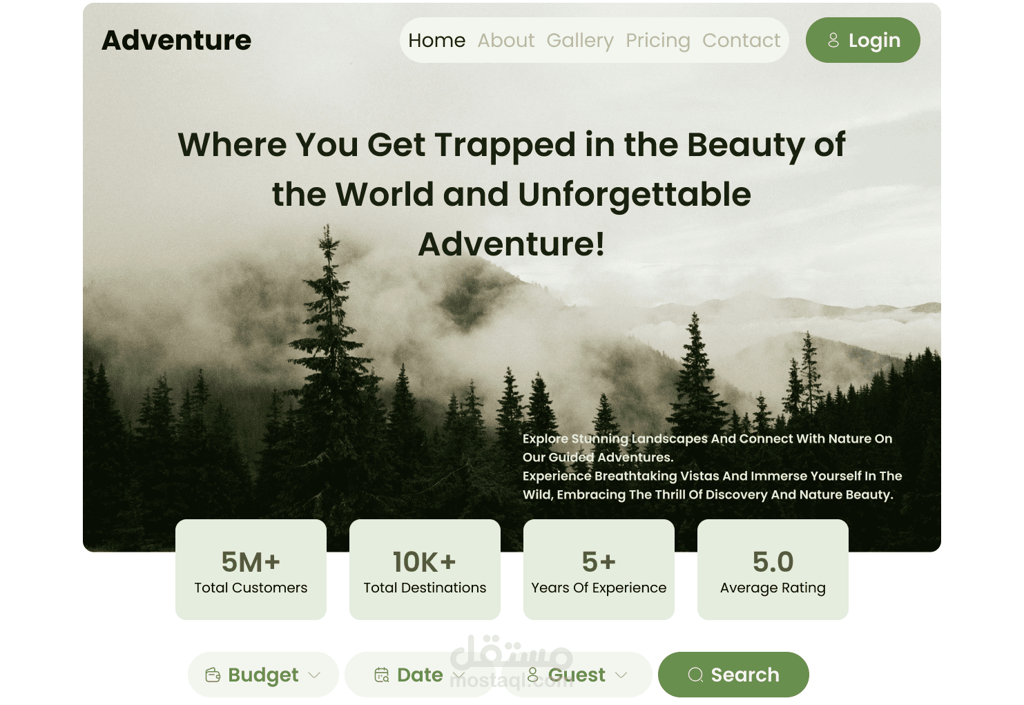 Travel Landing Page