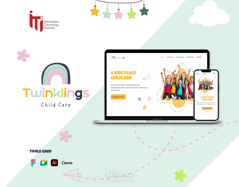 تصميم صفحة هبوط - Twinklings Landing Page