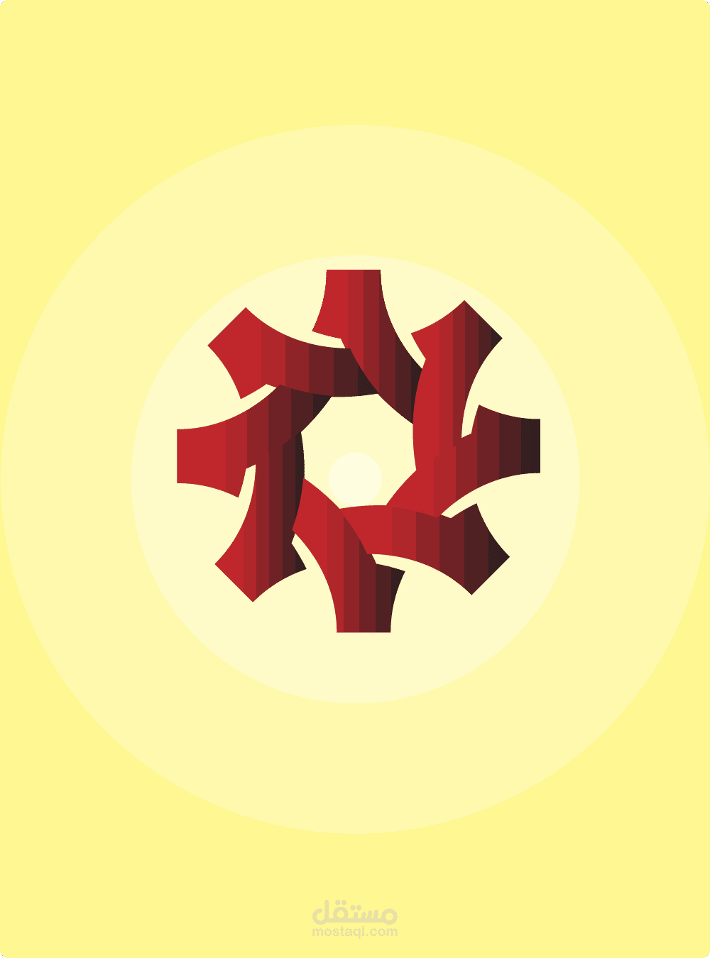 شعار على illustrator