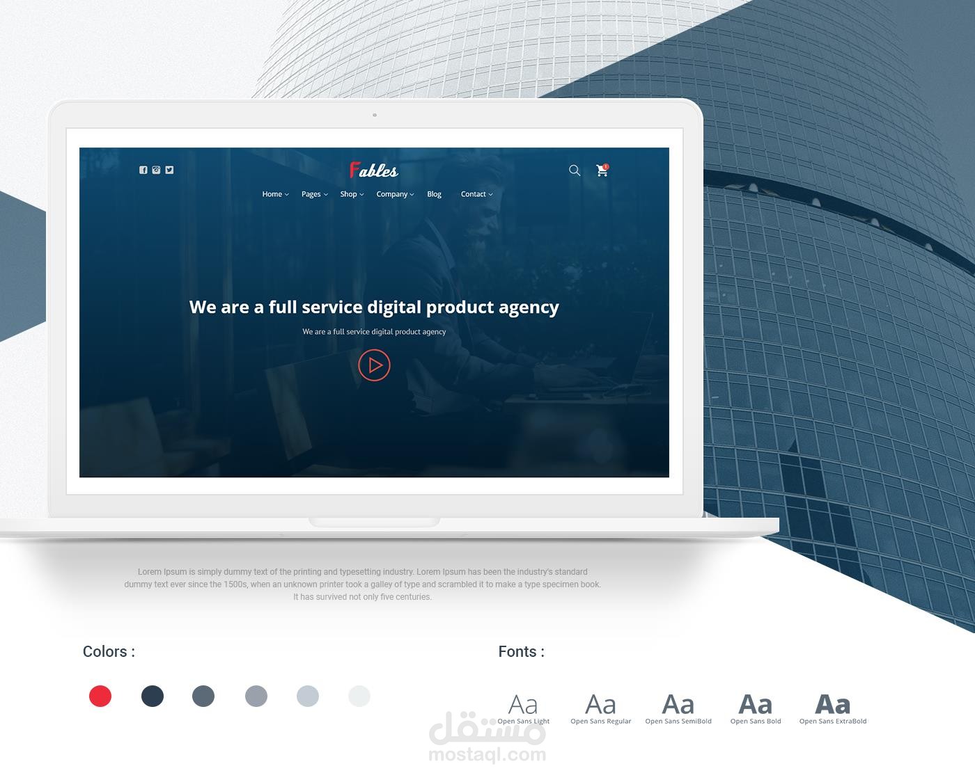 Fables - Web Design