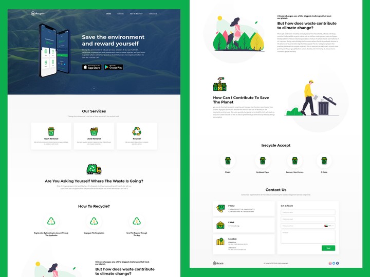 irecycle_landing page