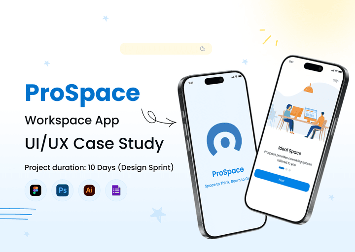 Prospace app | UI UX Case study