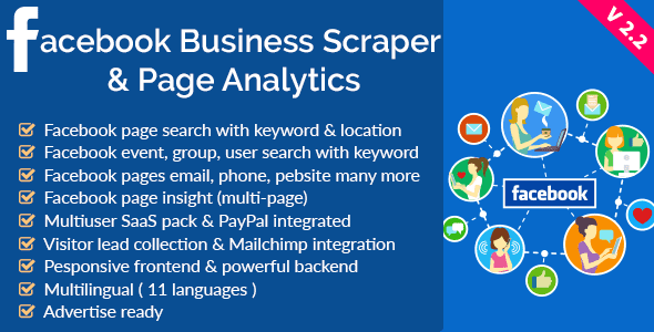 Facebook Business Scraper & Page Analytics