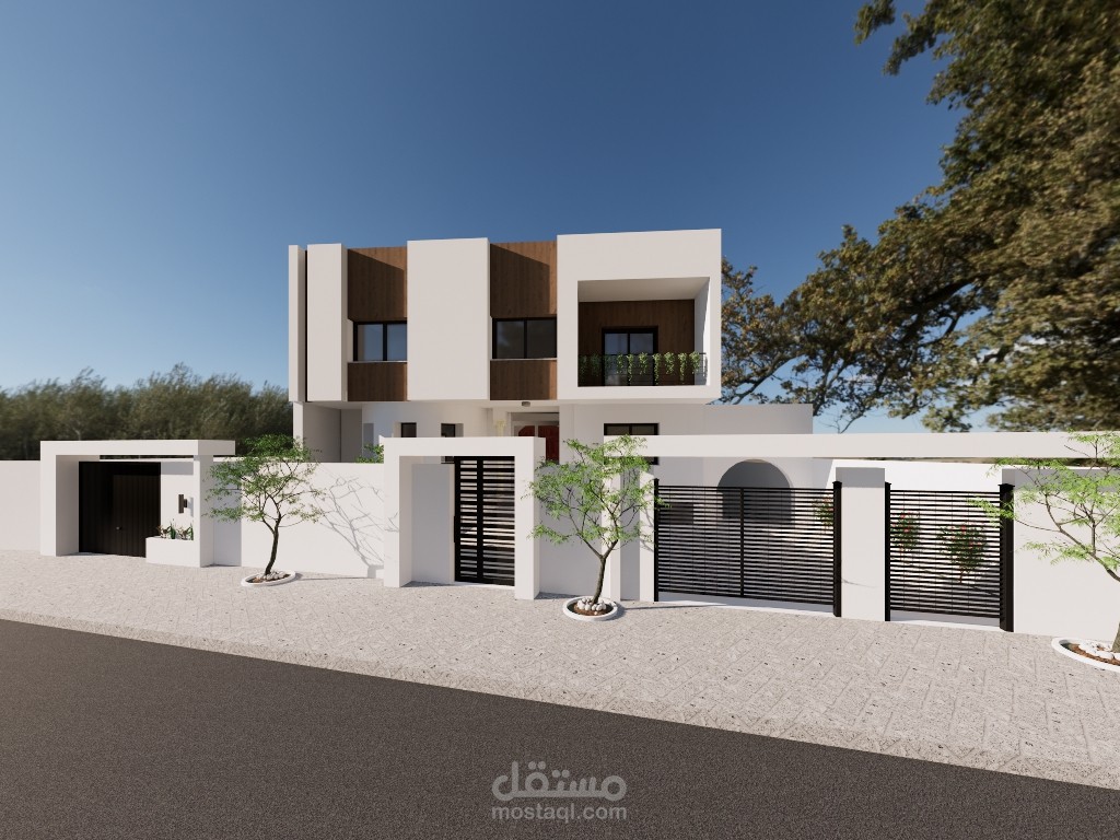 تصميم ثلاثي الأبعاد وتصوير فيلا - الطابق والأدوار