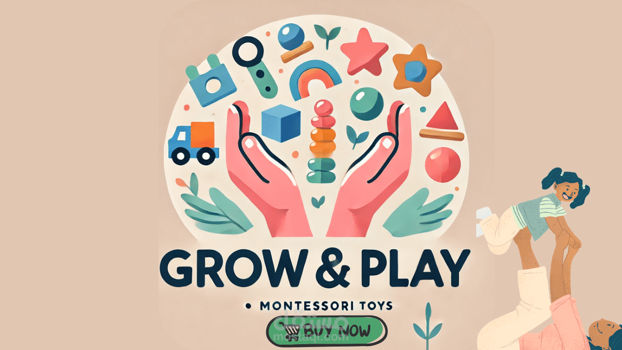 تصميم بوستر إعلان على إنستغرام لمتجر “Grow and Play”