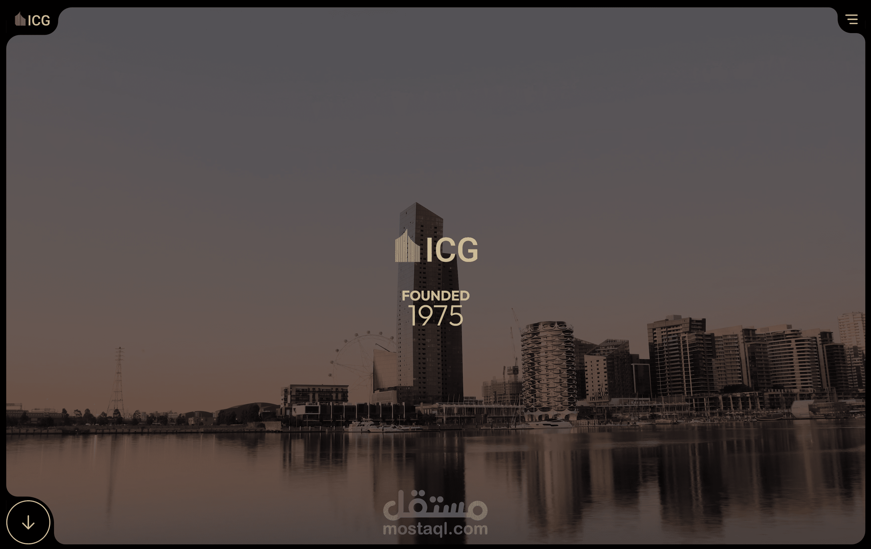 ICG ( موقع لشركة عقارية )