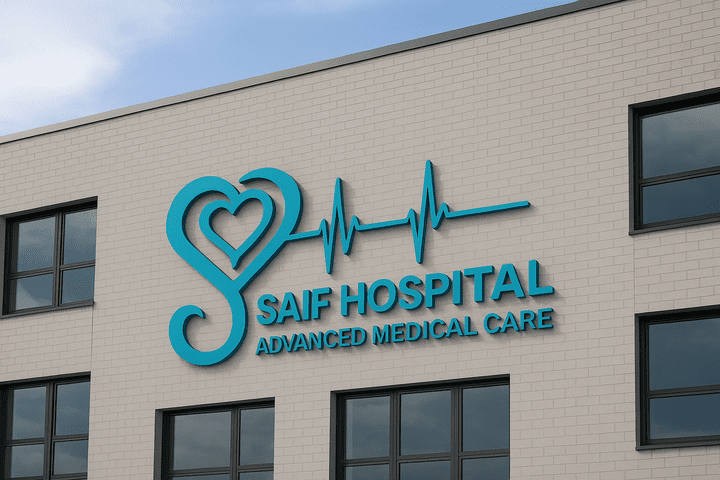 تصميم شعار احترافي لمستشفى SAIF
