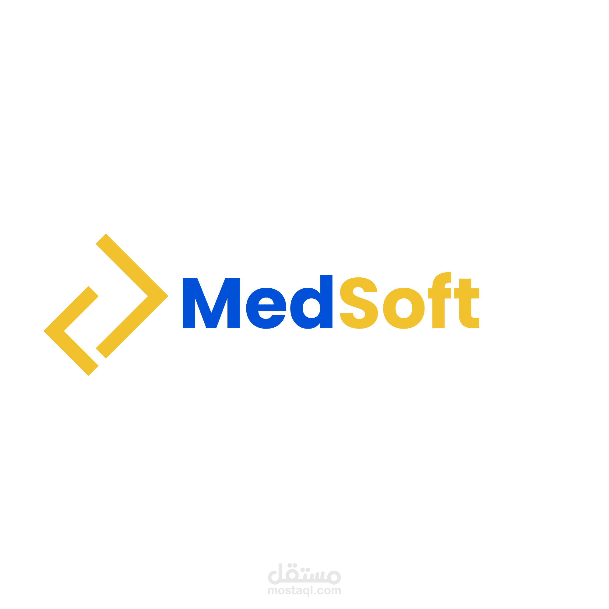 شعار احترافي لعلامة تجارية تُدعى Medsoft