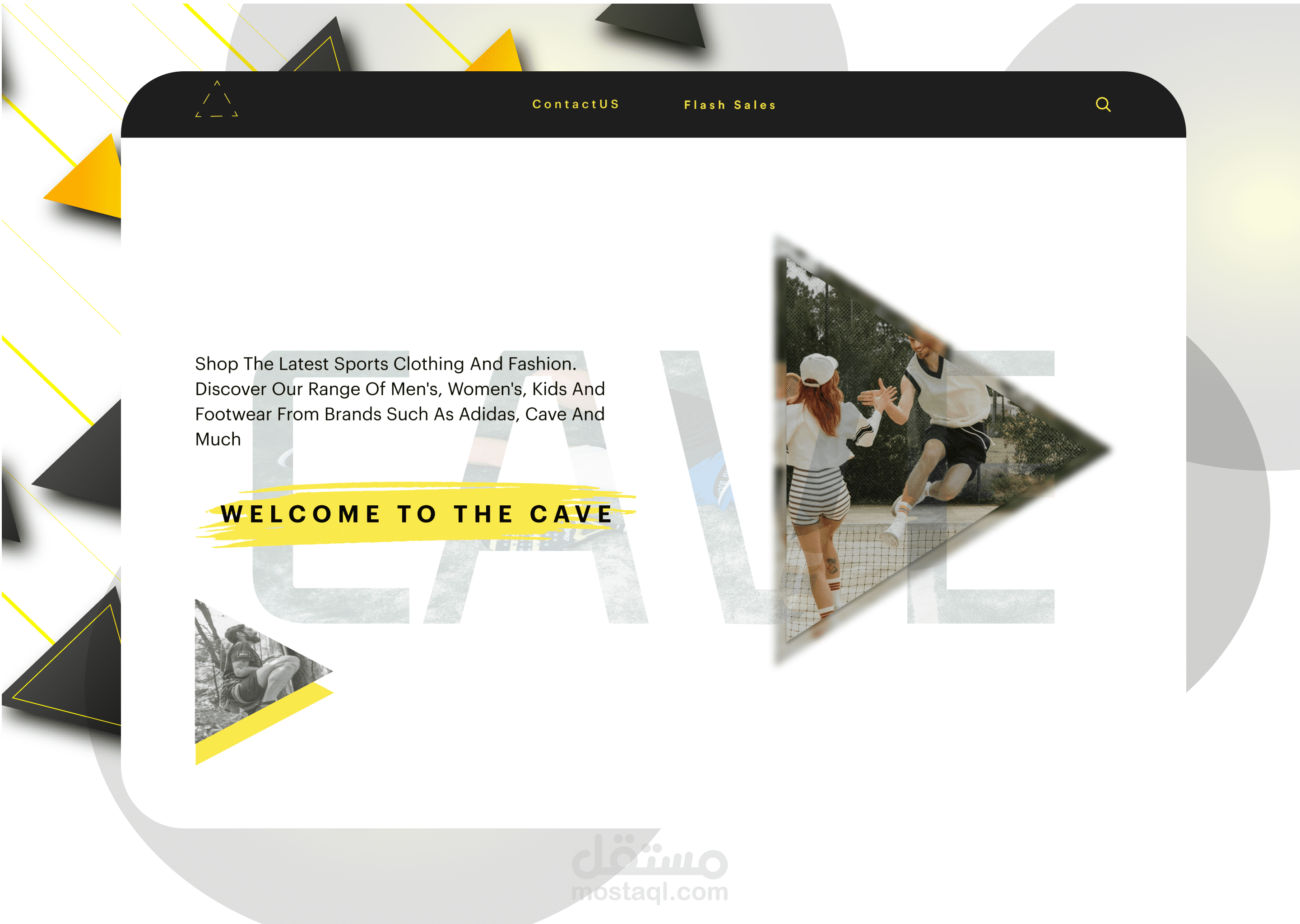 cave store landing page