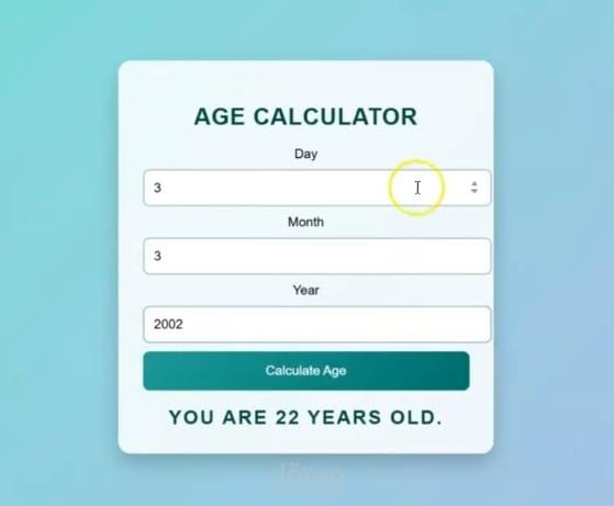 AGE  CALCULATOR