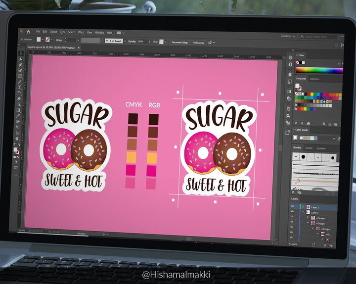 Donuts Logo And Package Design