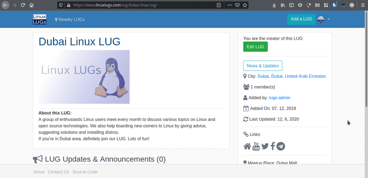 موقع مجموعات مستخدمي Linux