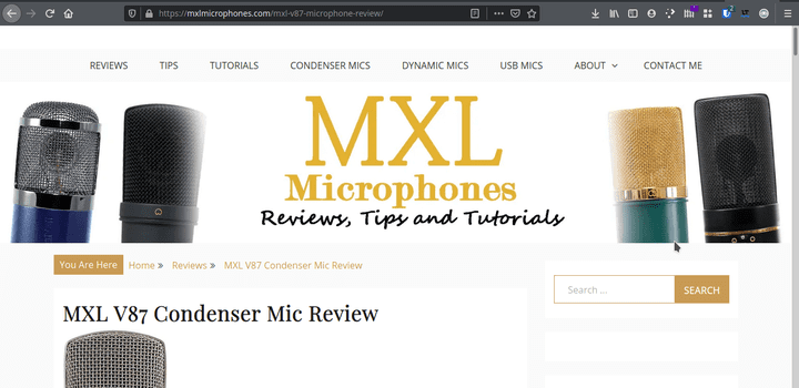 موقع لمايكات شركة MXL