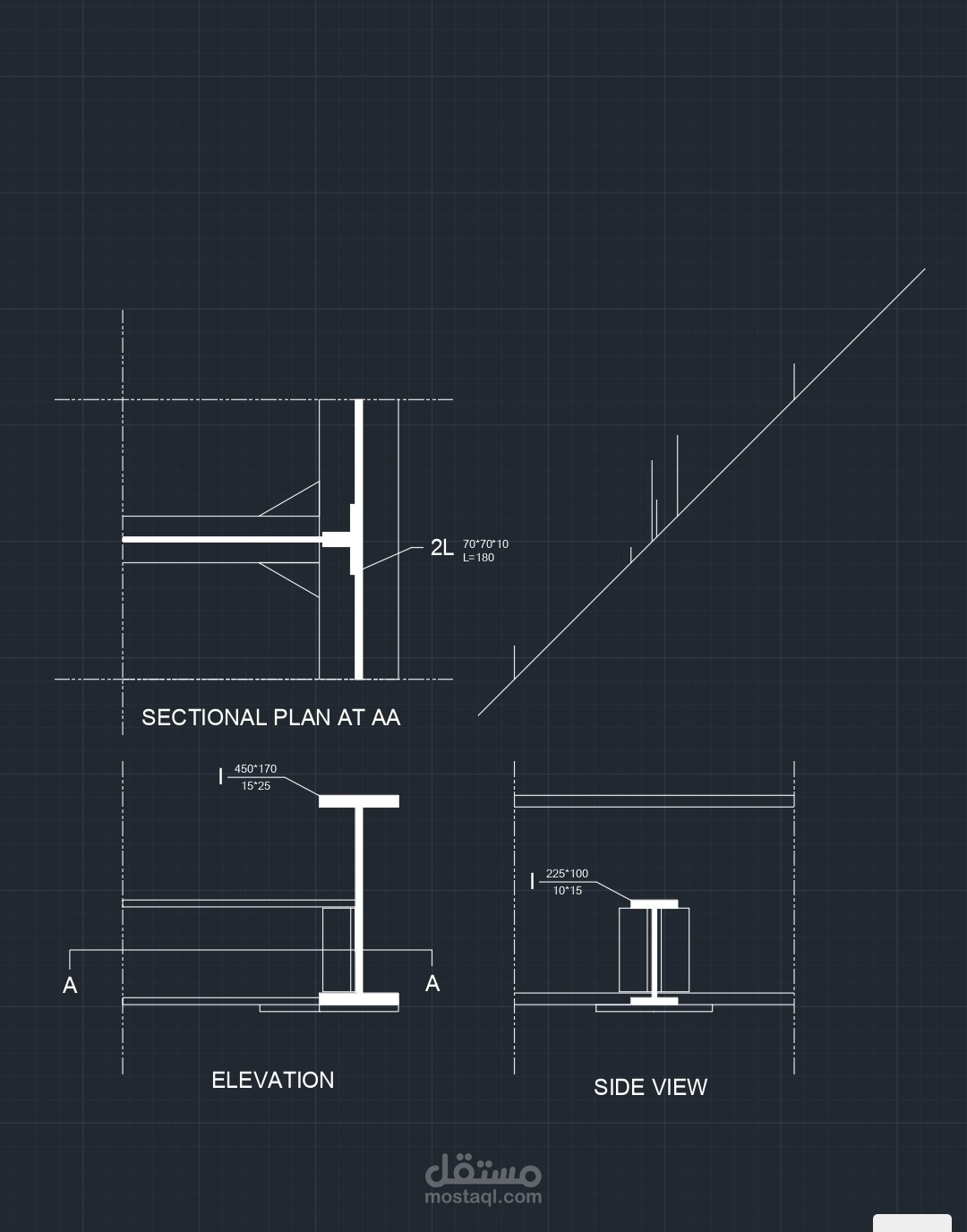 Projection for steel