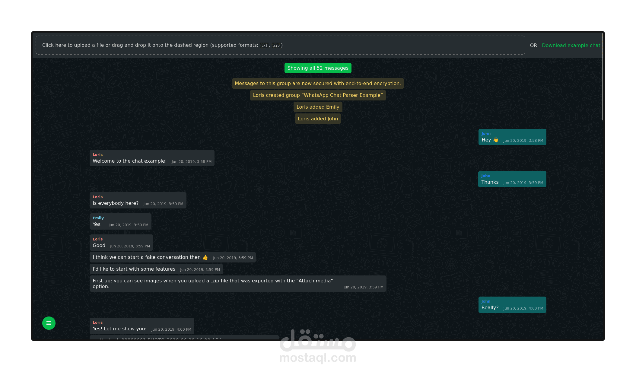 Whatsapp Chat Parser