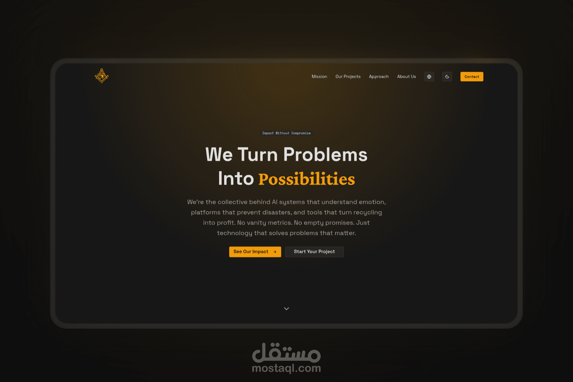 موقع ماسونز – صفحة هبوط ستارتب حديثة