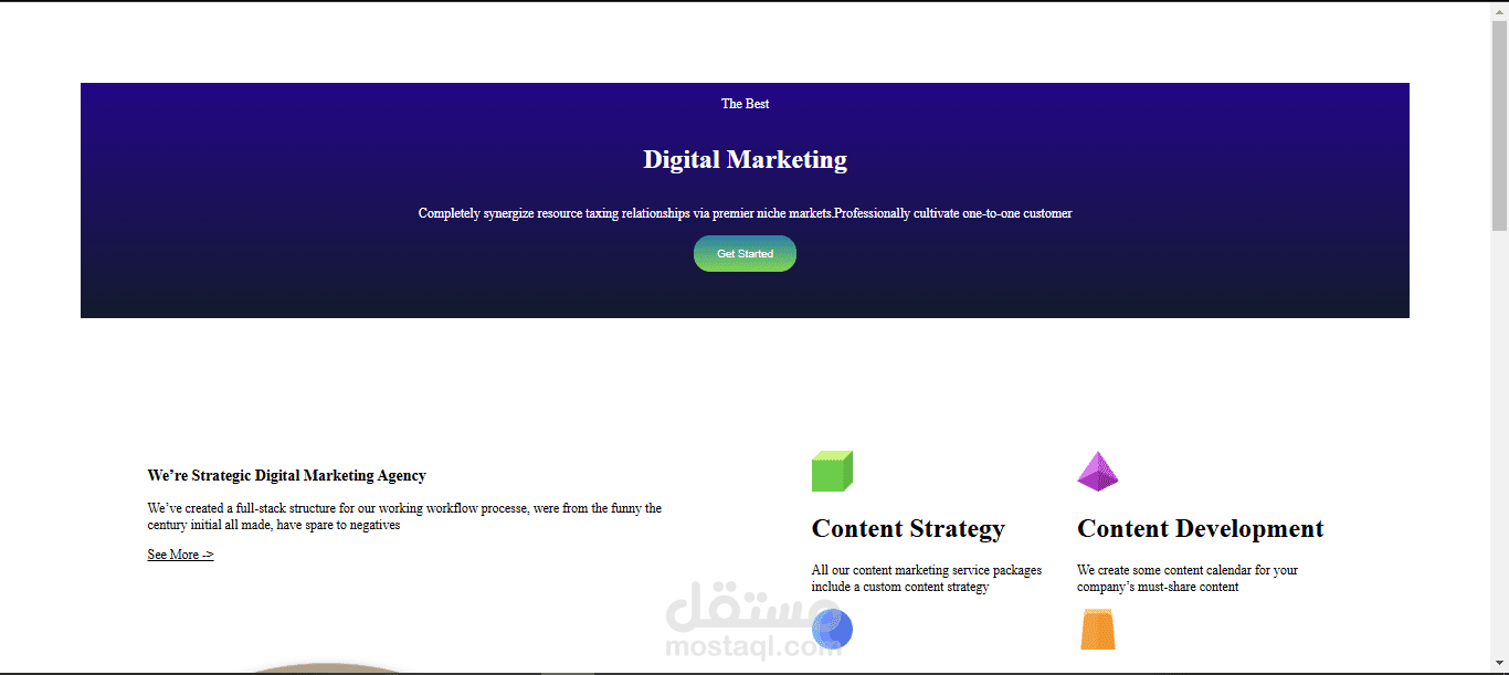 Digital Marketing (React.js)