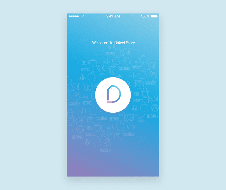 تصميم UI لتطبيق Daleel store