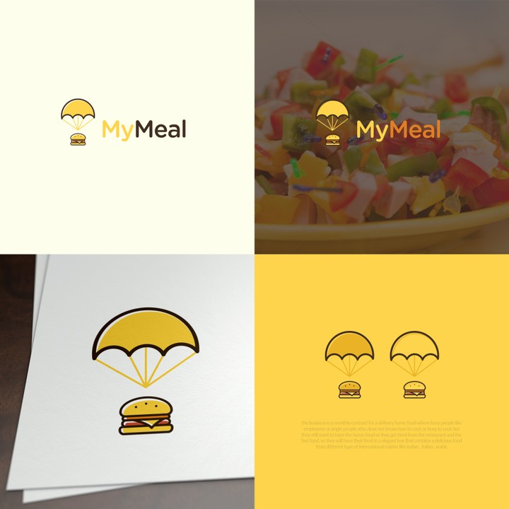 شعار MyMeal لخدمات توصيل البرجر