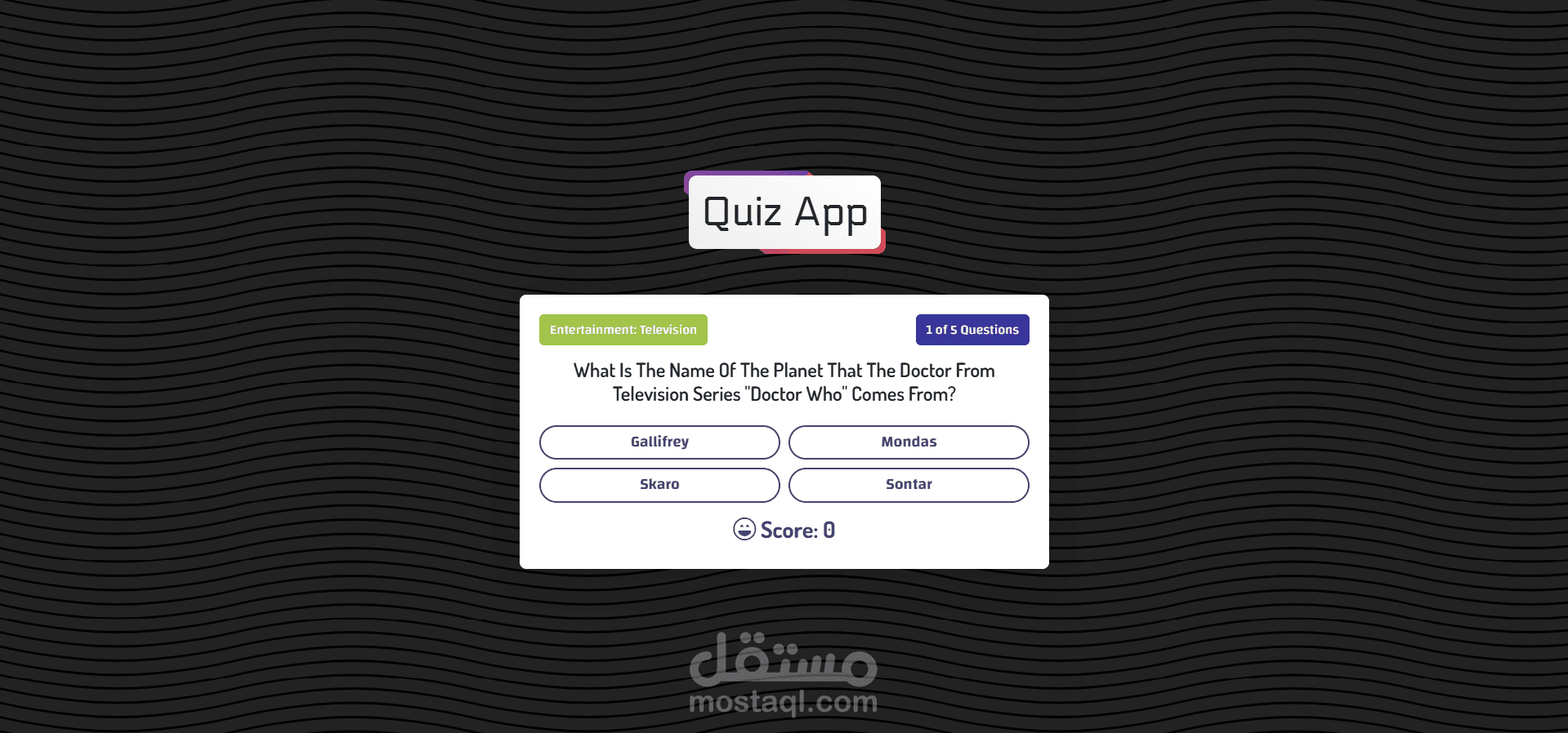 quiz app