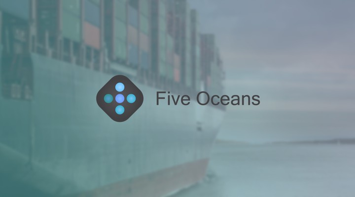 هوية بصرية لشركة Five Oceans
