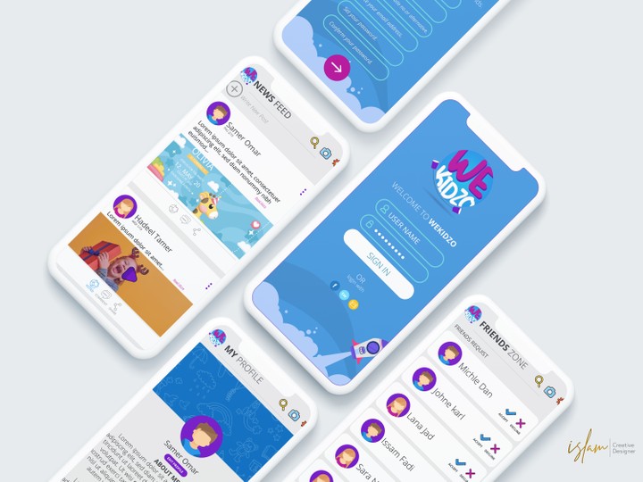 Kids App Ui Design