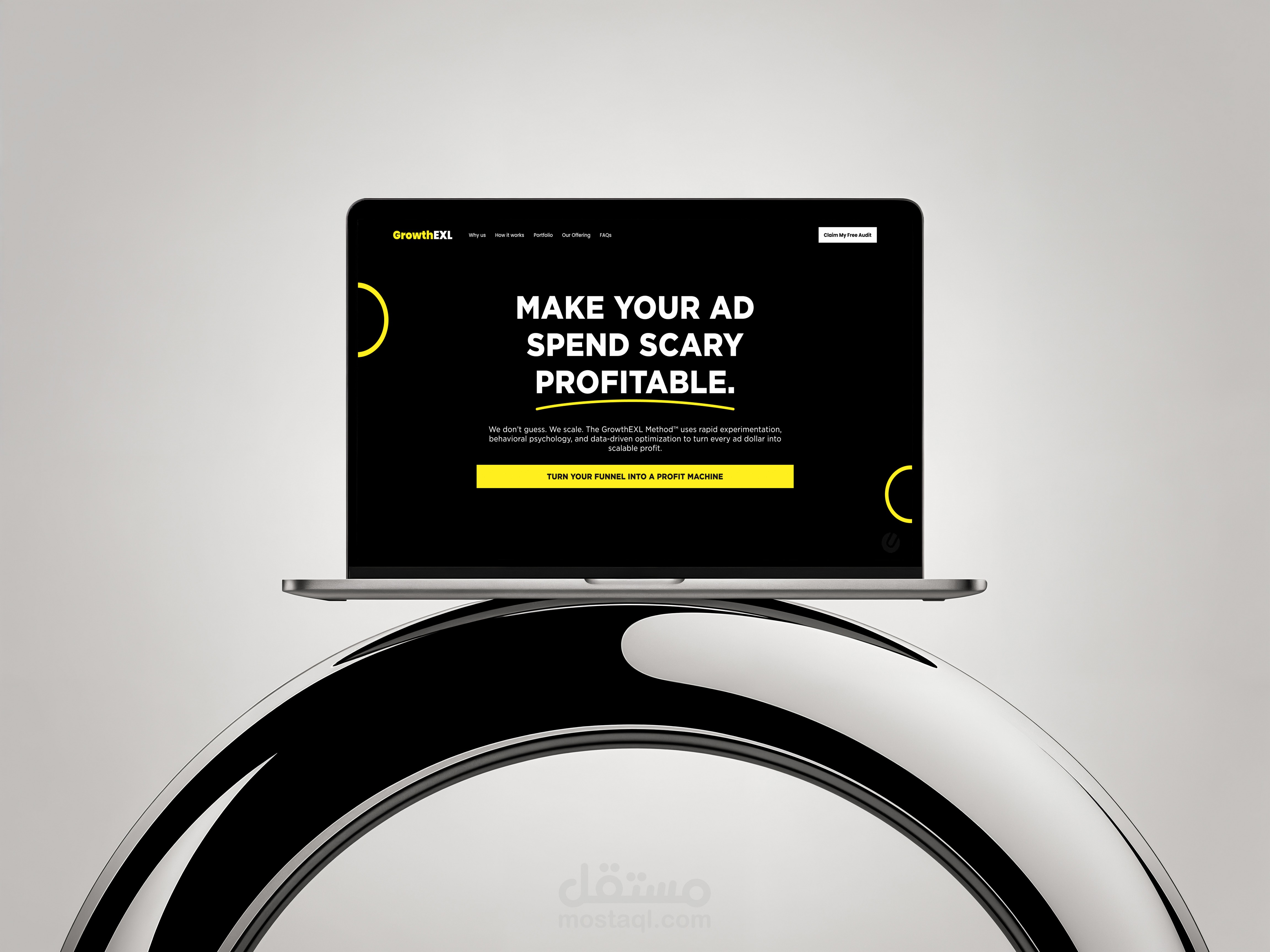 Growth Exl landing page