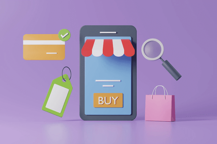 تطبيق موبايل تجارة الكترونية Ecommerce