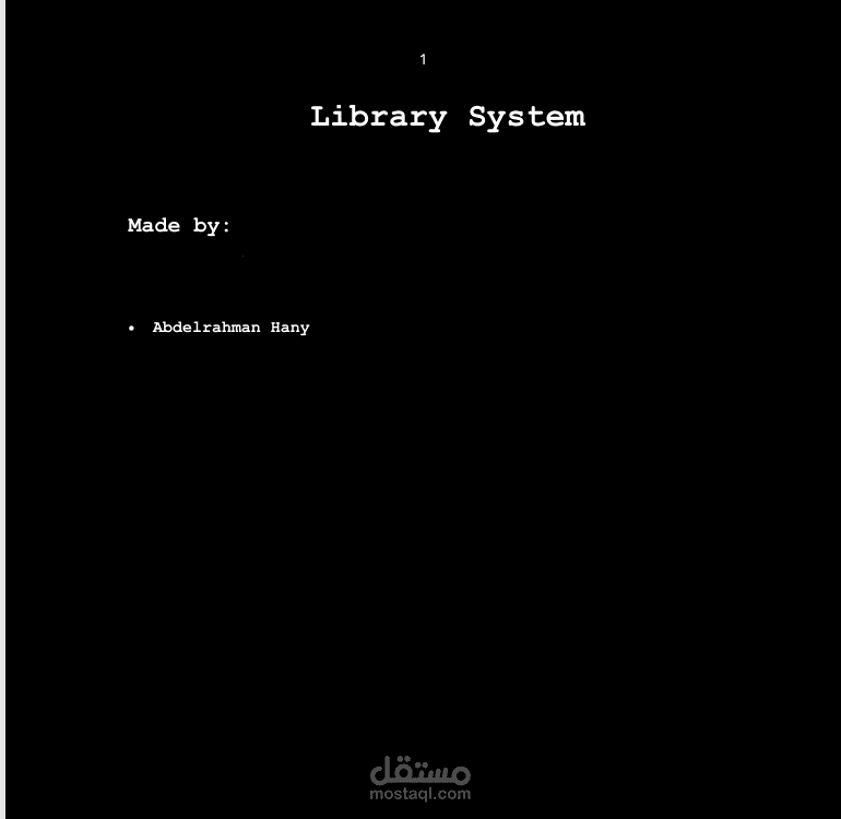 Library catalog documentation