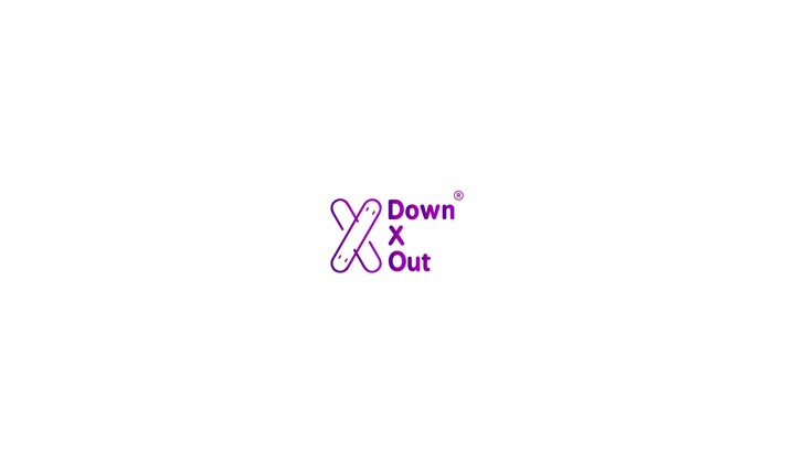 Down X Out - logo design