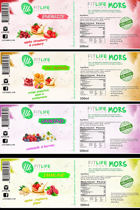 Fit life labels  irland