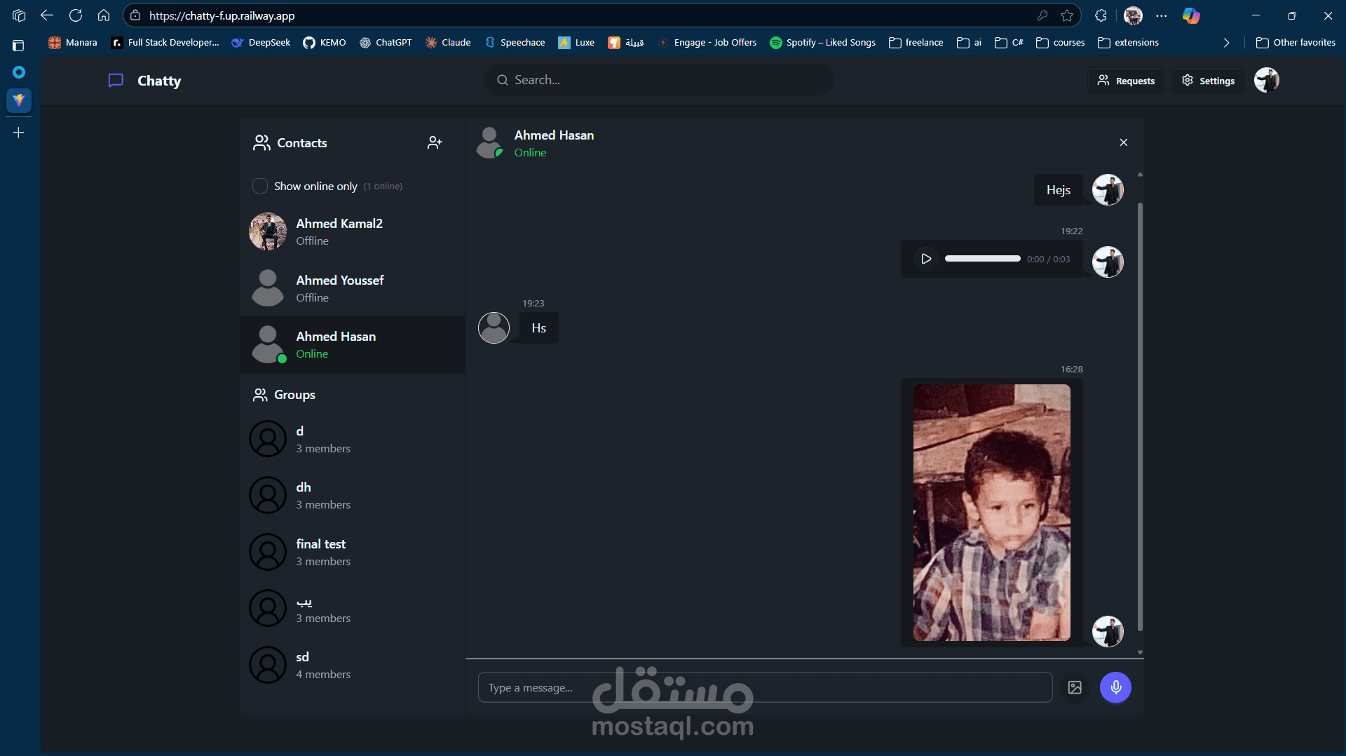 Chatty real time