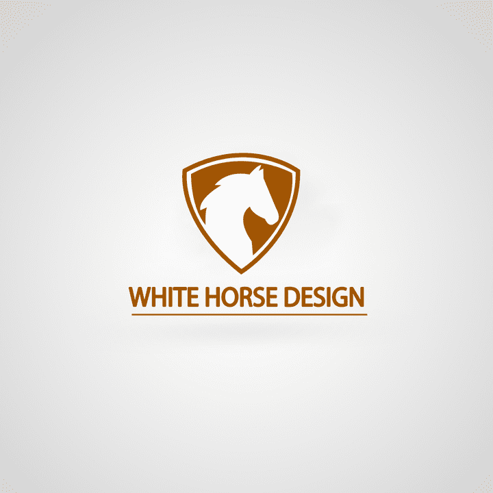 white horse design