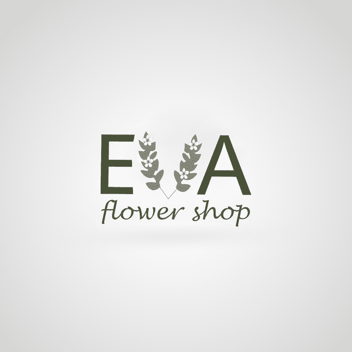 eva flower shop logo