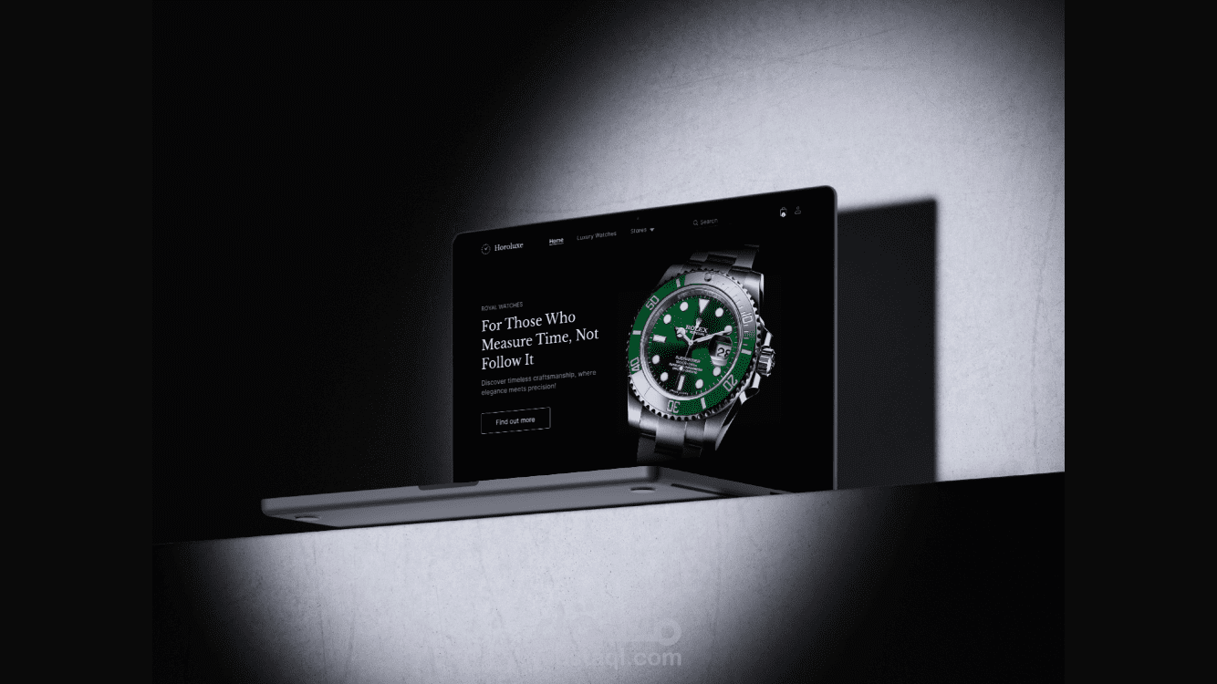 تصميم صفحة هبوط للساعات/ Design a landing page for watches