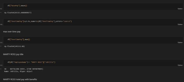تحليل بيانات رواتب موظفين باستخدام Python وPandas