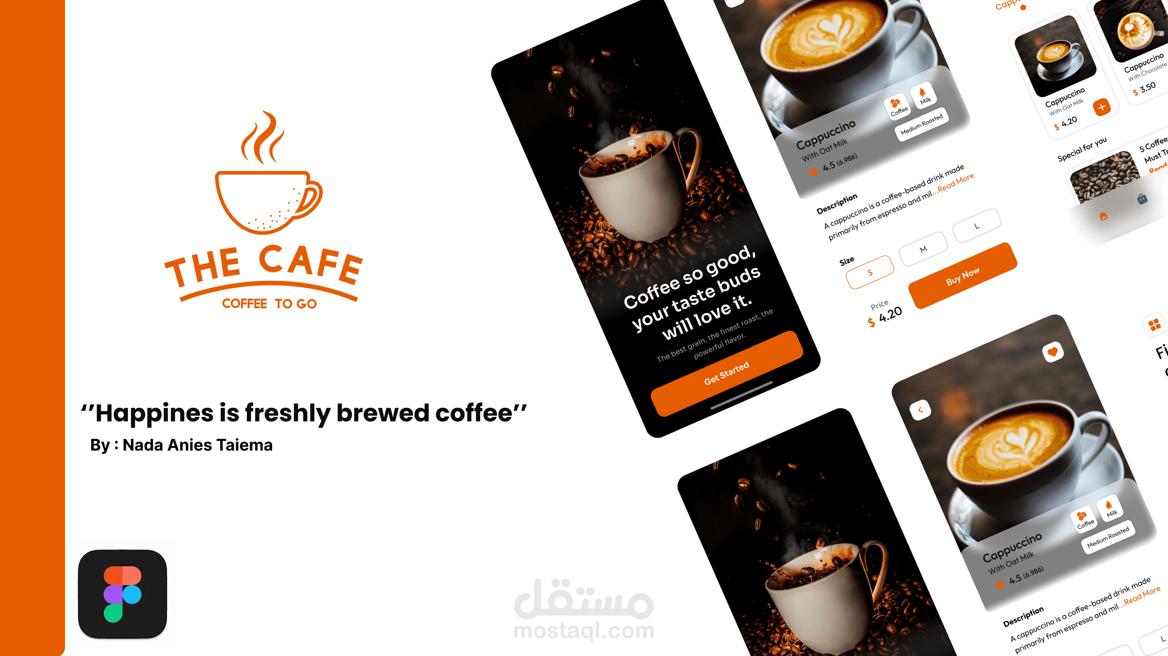 (UI/UX)The Caffe App -  تصميم تطبيق قهوه