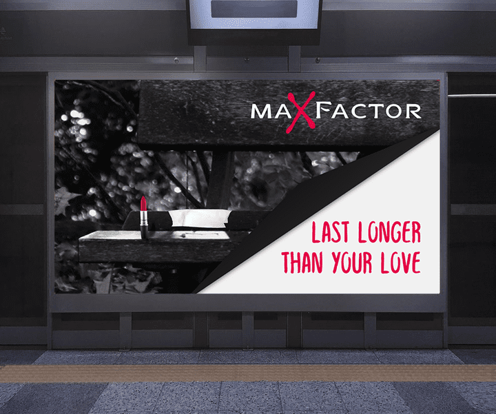 billboards for maXfactor - حملة دعائية لشركة ماكس فاكتور