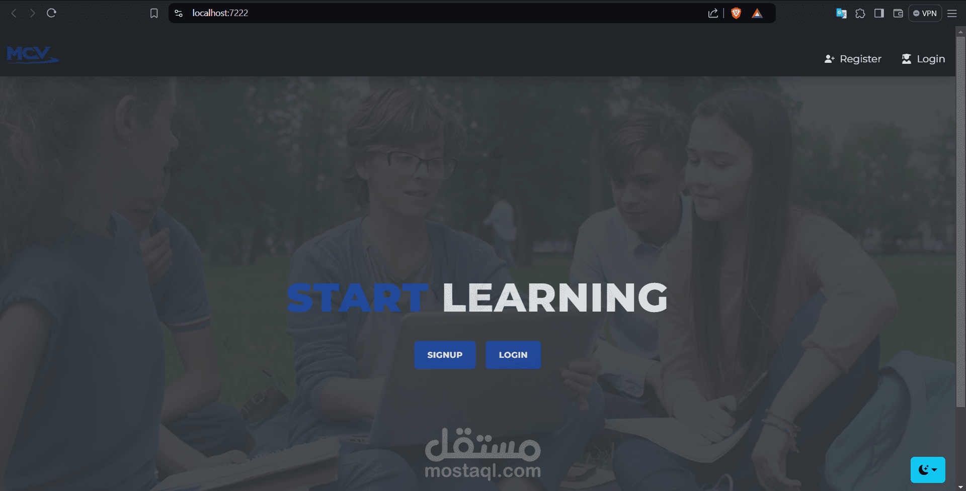 Course Registration System – نظام تسجيل كورسات