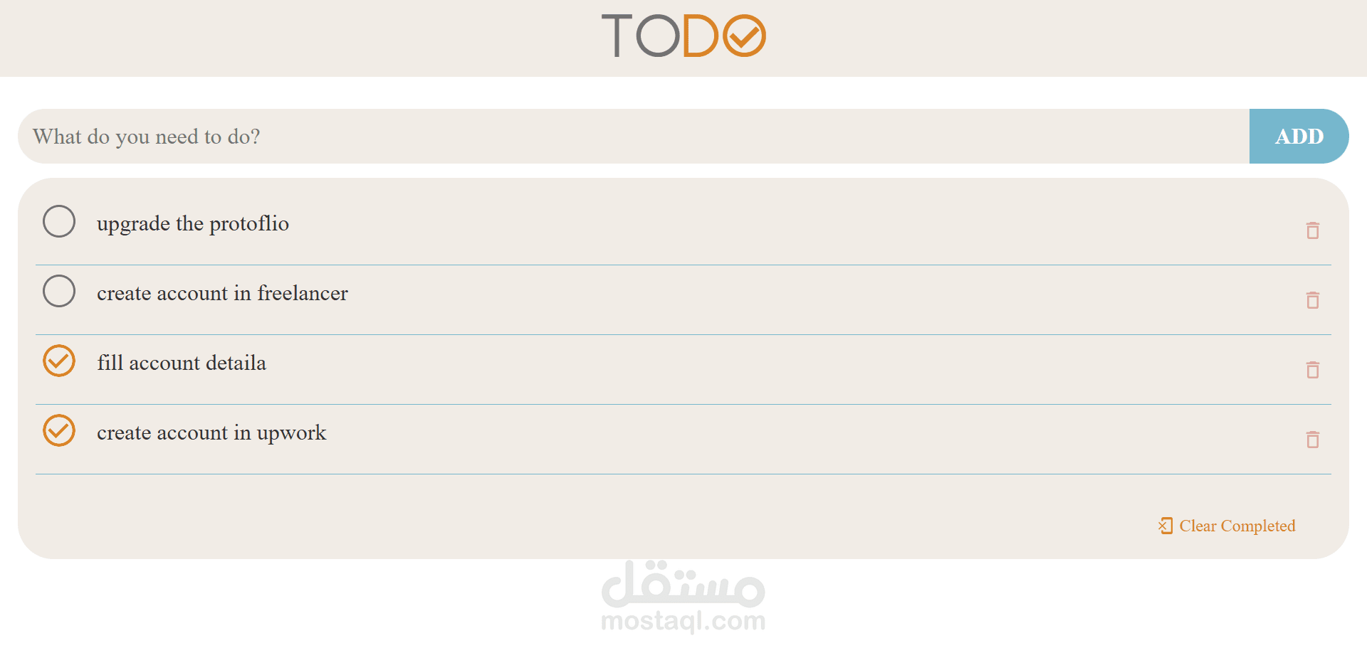 to do list