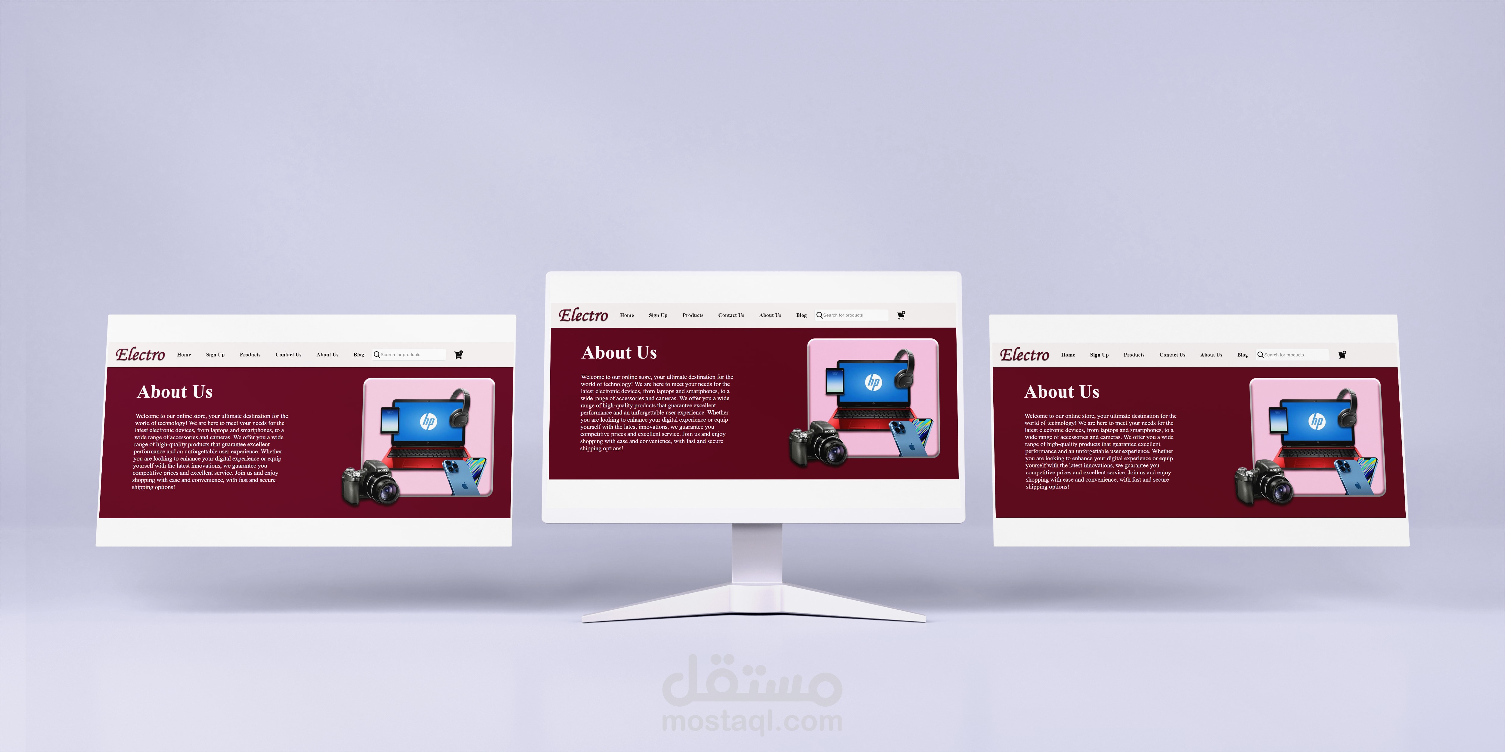 تصميم وبرمجة صفحة ويب باستخدام HTML ,CSS باحترافية