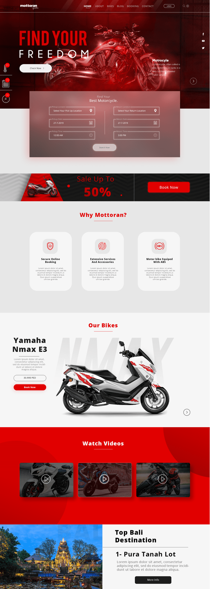 Home page Design (UI Design)